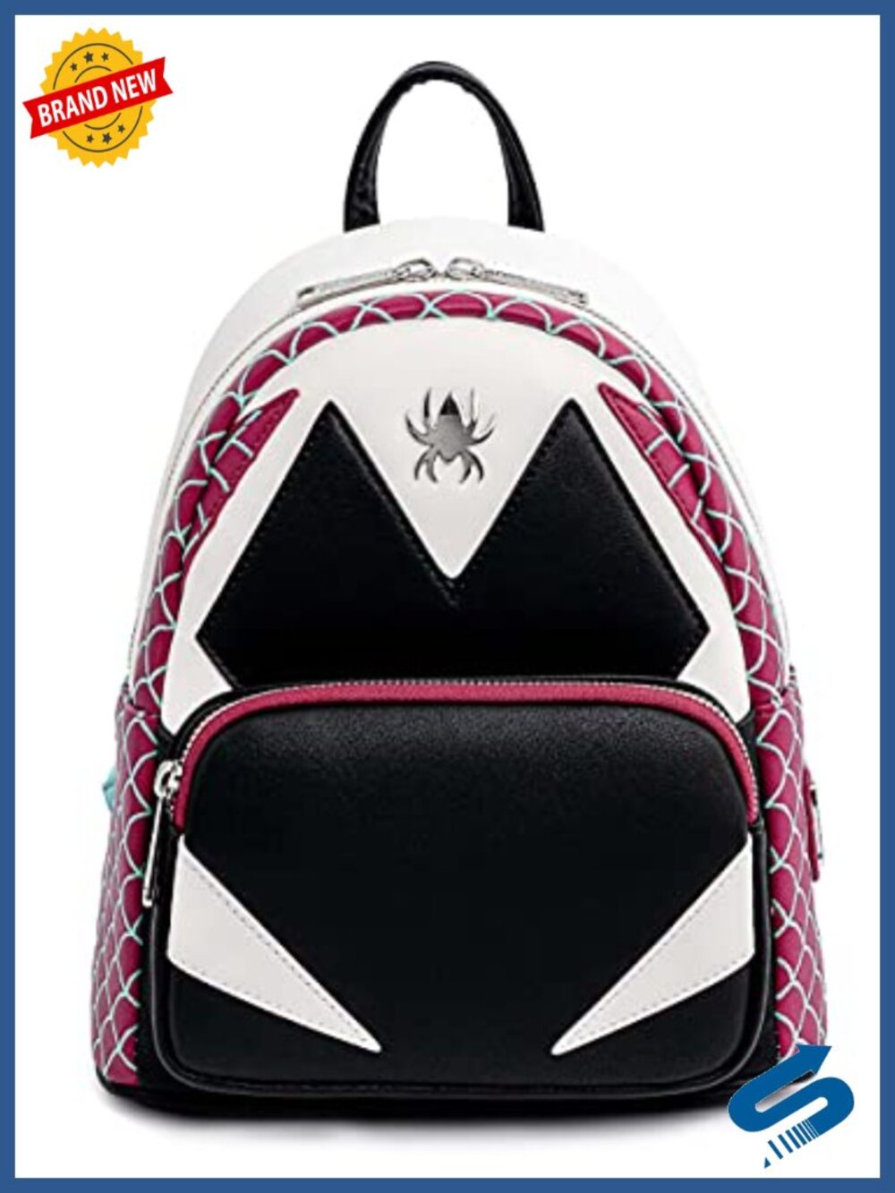 Marvel Spider Gwen Cosplay Womens Double Strap Shoulder Bag Purse Faux Leather